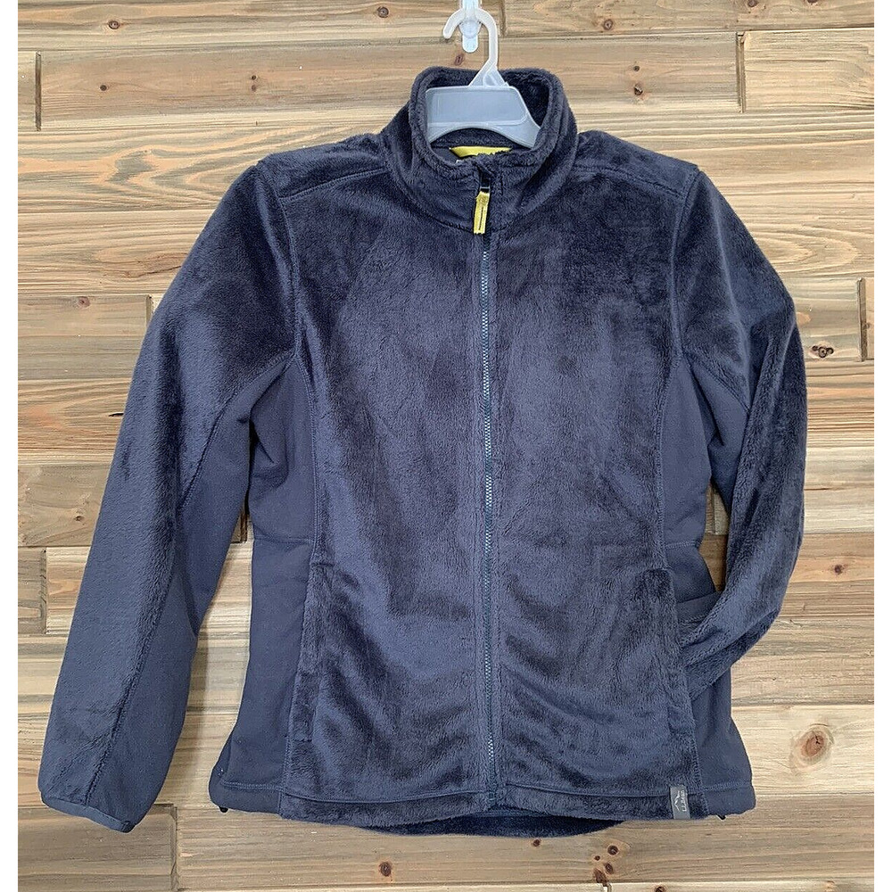 L.L. BEAN Full Zip Sherpa Micro Fleece Lined Jacket Coat 504678 Women's Size M